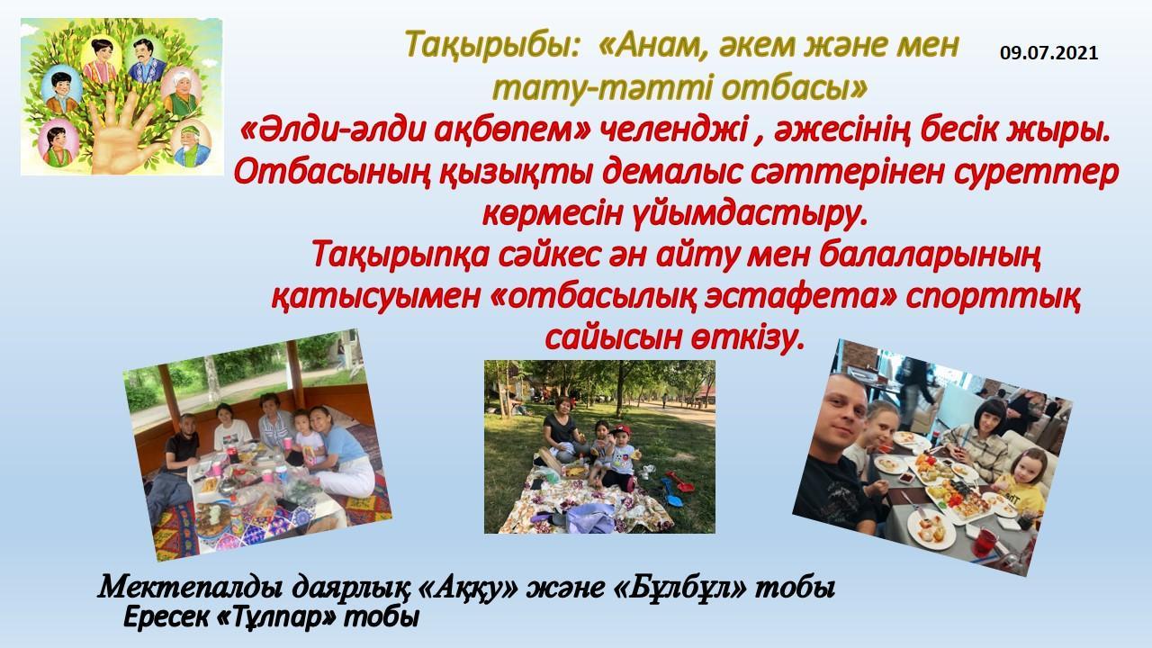 Жазғы сауықтыру- шынықтыру шаралары.    Тақырыбы:  