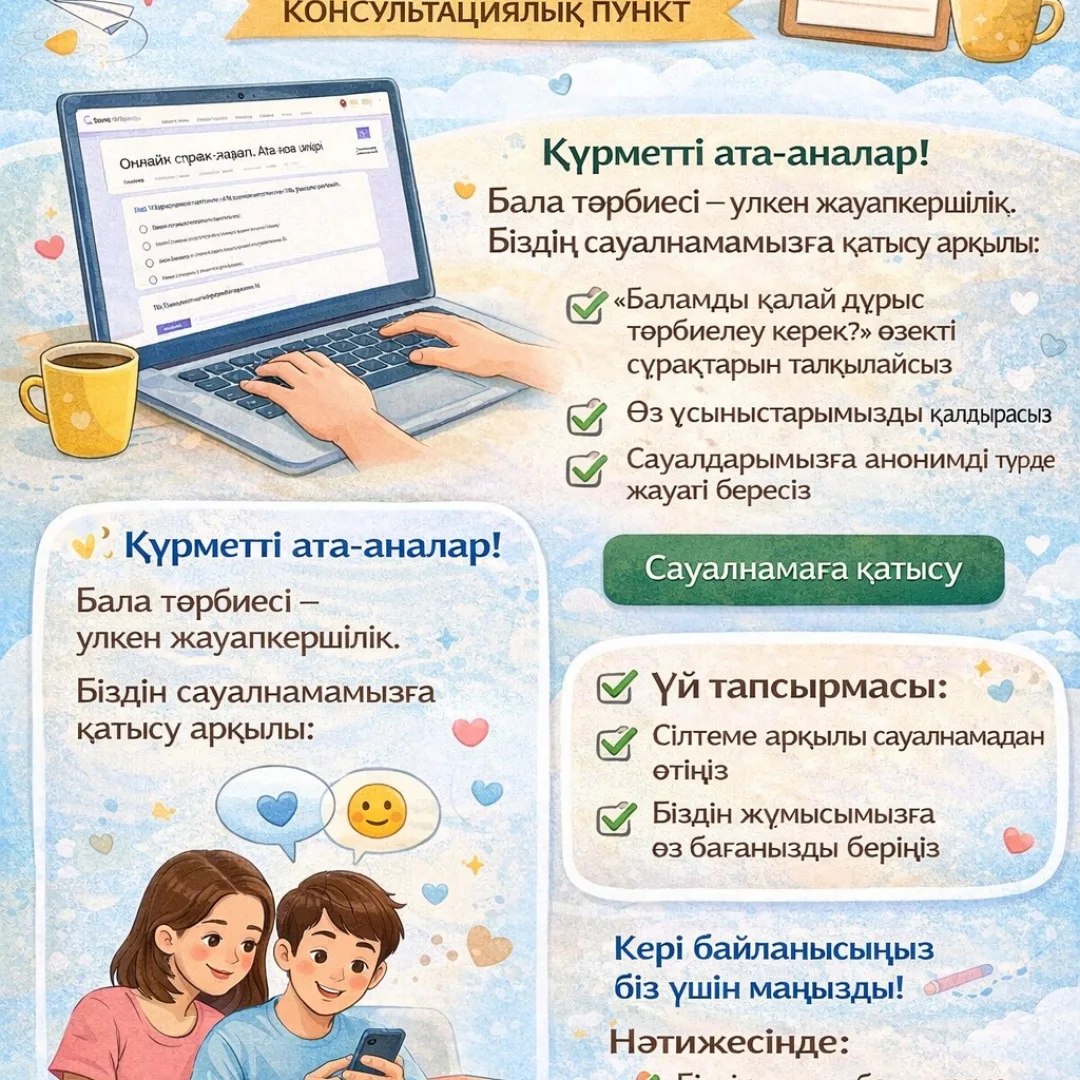 «Сіз қандай ата-анасыз?» сауалнама  инстаграмда